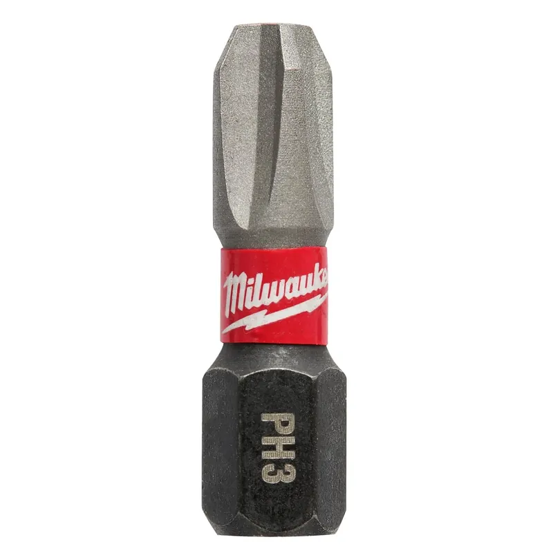 Milwaukee Shockwave Phillips 3 X 1 In. L Screwdriver Bit Steel 5 Pc