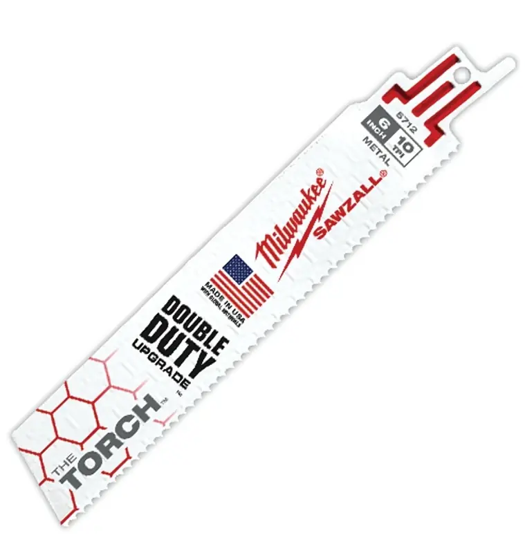 Milwaukee The Torch 6 In. Bi-Metal Reciprocating Saw Blade 10 TPI 5 Pk