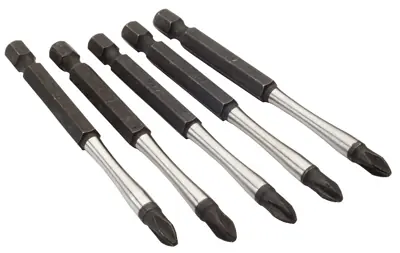 Milwaukee Shockwave Phillips 2 X 3-1/2 In. L Impact Power Bit Set Alloy Steel 5 Pc