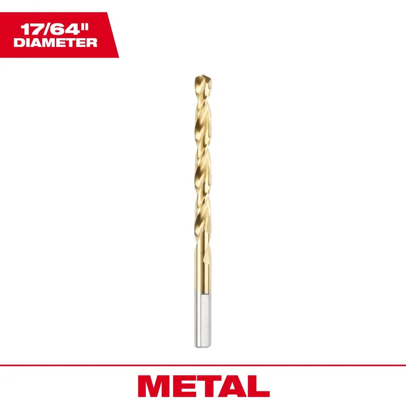 Thunderbolt Titanium Drill Bit, 17/64 In.