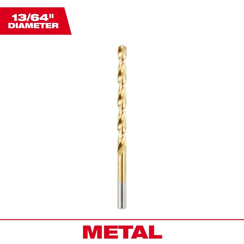Thunderbolt Titanium Drill Bit, 13/64 In.