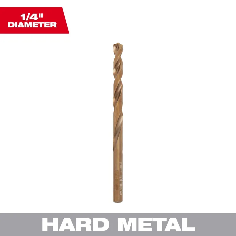 Thunderbolt Cobalt Drill Bit, 1/4 In.
