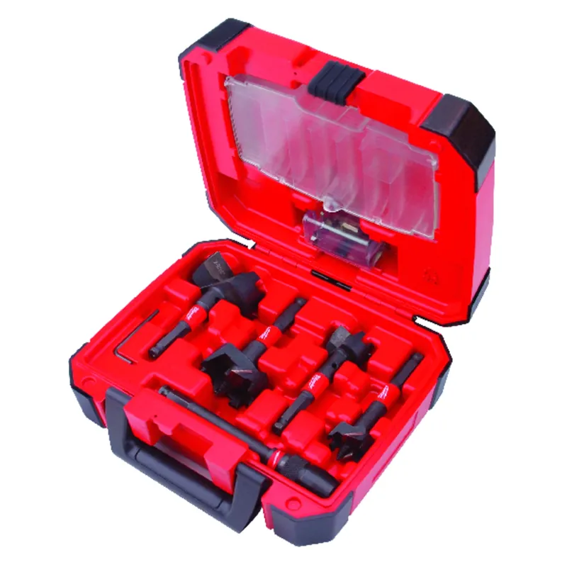 Switchblade 5-piece Self-feed Wood Bit Set With Universal Quik-lok Extension