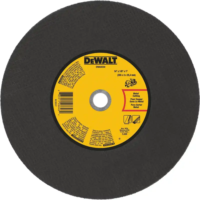 14 In. Diameter X 1 In. Arbor Aluminum Oxide Cut-off Wheel