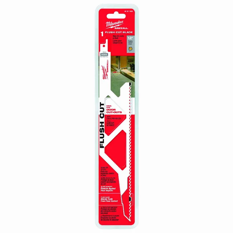 Milwaukee SawZall 12 In. Bi-Metal Flush Cutting Reciprocating Saw Blade 5 TPI 1 Pk