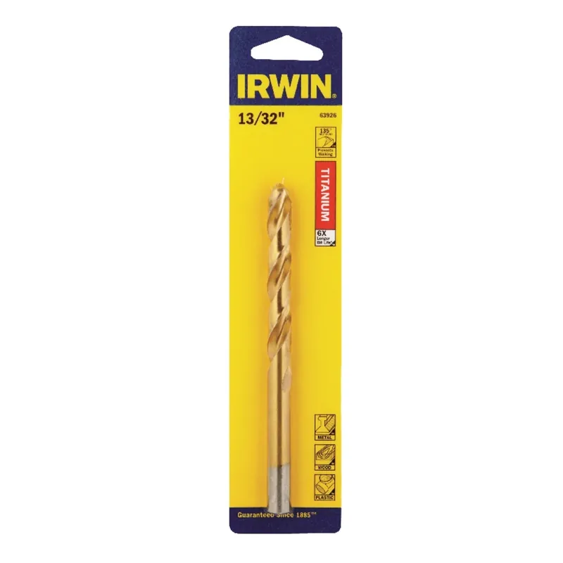 13/32 In. X 5-1/4 In. High Speed Steel Drill Bit With Round Shank