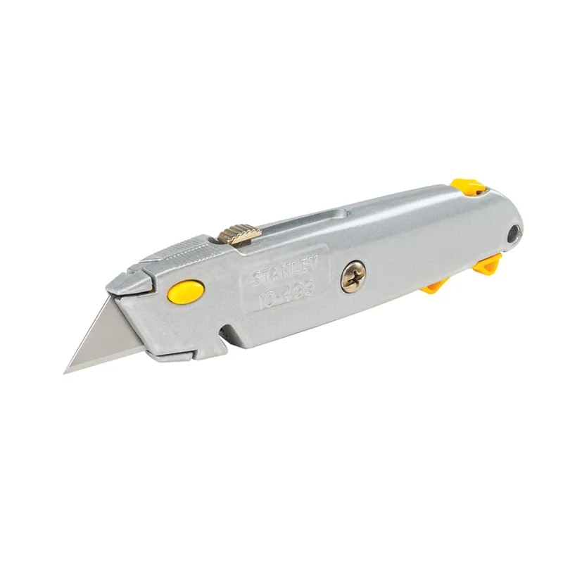 Stanley QuickChange 6-3/8 In. Retractable Utility Knife Gray 1 Pk