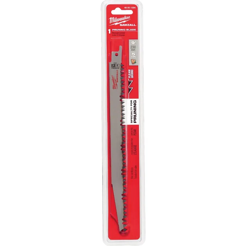 Milwaukee SAWZALL 9 In. Carbon Steel Pruning Reciprocating Saw Blade 5 TPI 1 Pk