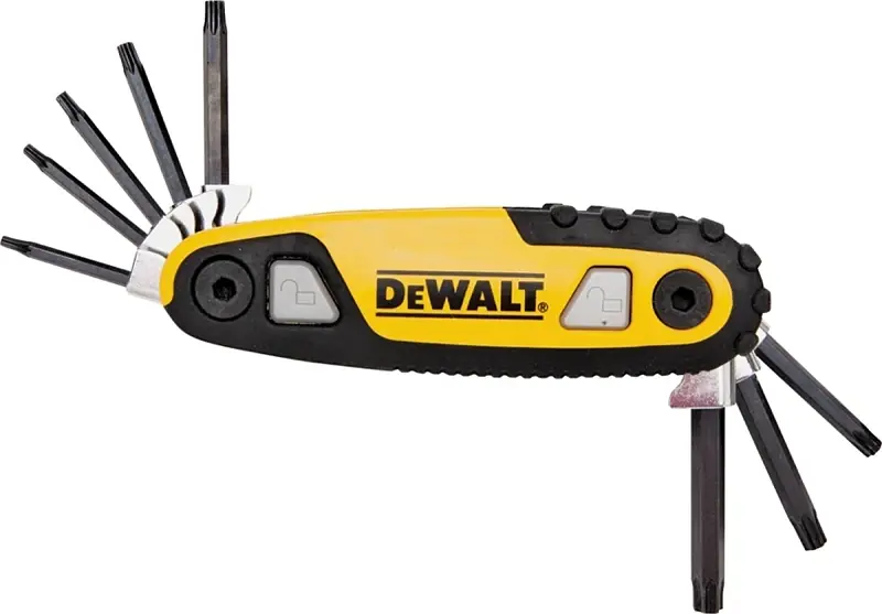 Dwht70264 Ergonomic Folding Locking Hex Key Set - 8 Piece Star Key Set
