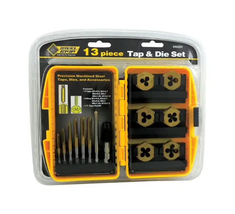 Steel Metric Tap And Die Set 13 Pieces M3-0.5 To M8-1.25