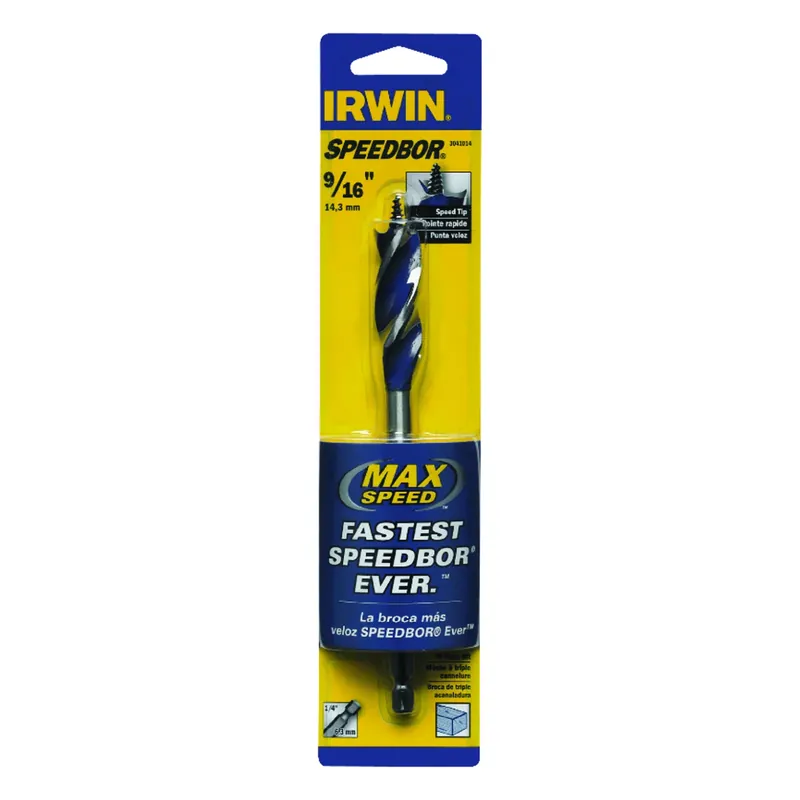 Speedbot Max Tri Flute Drill Bit, 9/16 In.