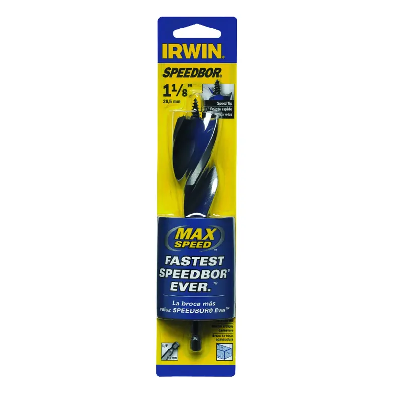 Speedbot Max Tri Flute Drill Bit, 1-1/8 In.