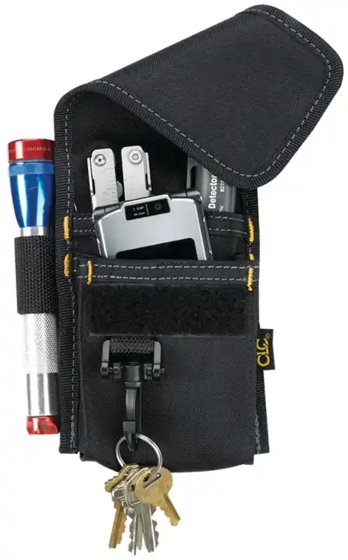 1104 4-pocket Multi-purpose Tool Holder, Polyester, Black, 3 In W X 7.25 In H