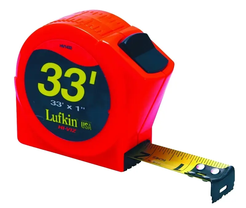 Lufkin P1000 Series 33 Ft. L X 1 In. W Hi-Viz Tape Measure 1 Pk