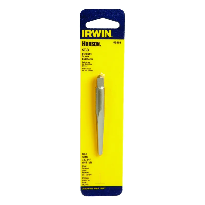 Hanson 3 Straight Flute Screw Extractor