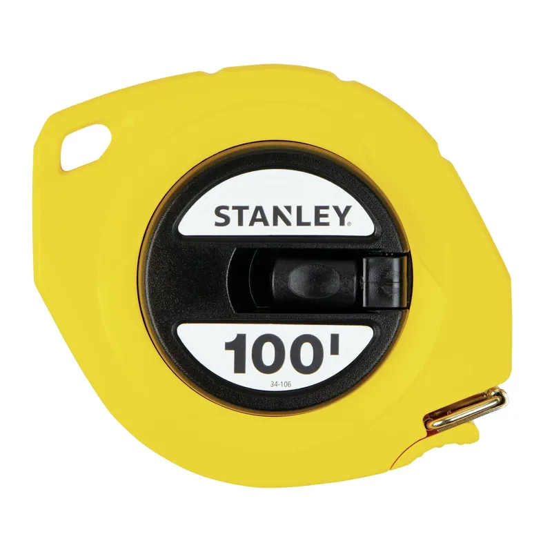 Stanley 100 Ft. L X 0.38 In. W Closed Reel Long Tape Measure 1 Pk