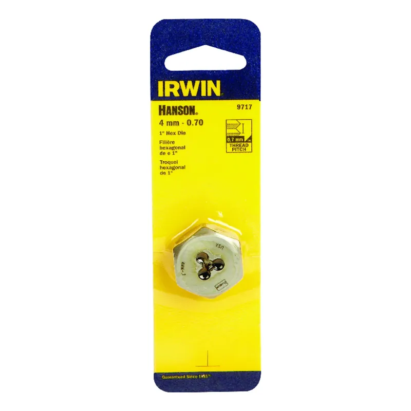 Hanson Metric Hexagon Die, 4mm X 0.70