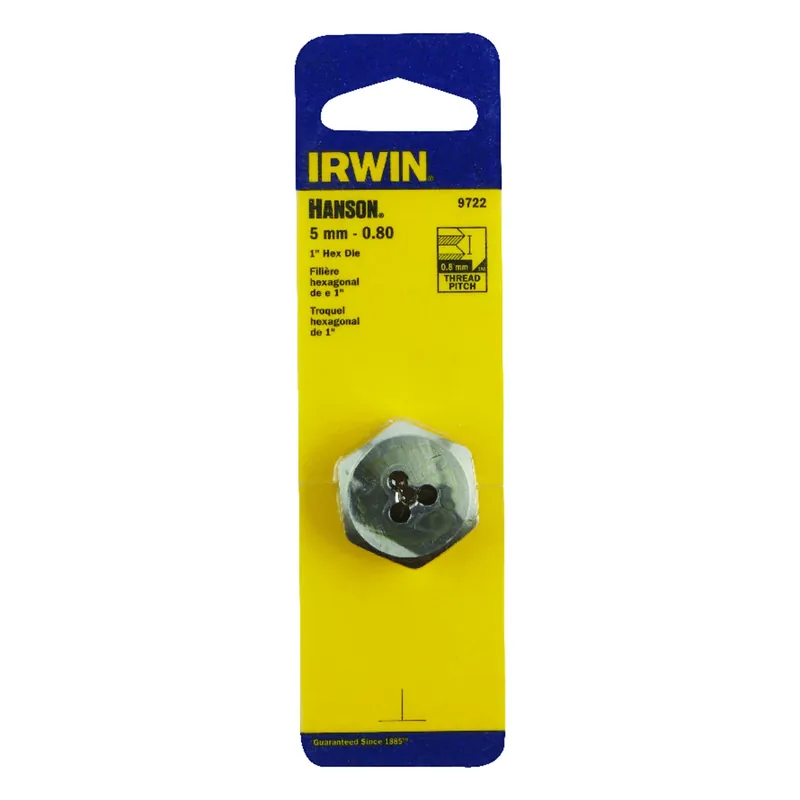 Hanson Metric Hexagon Die, 5mm X 0.80