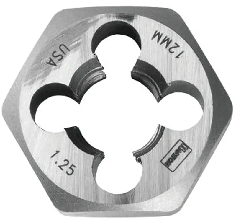Hanson Metric Hexagon Die, 12mm X 1.50