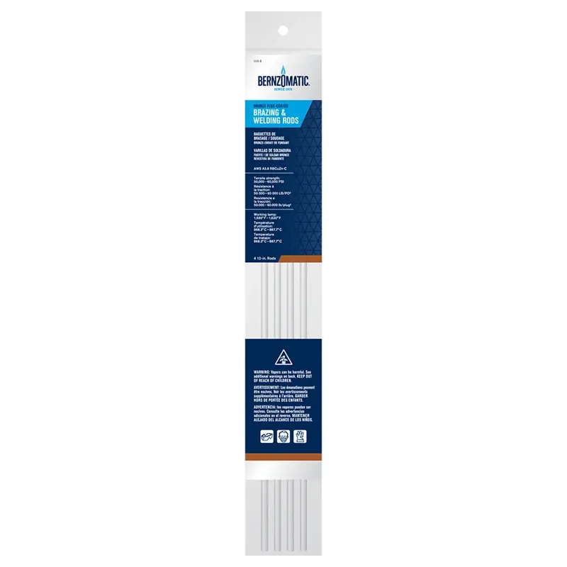 Bernzomatic 1/5 In. D X 12 In. L Bronze Brazing/Welding Rods 4 Pk