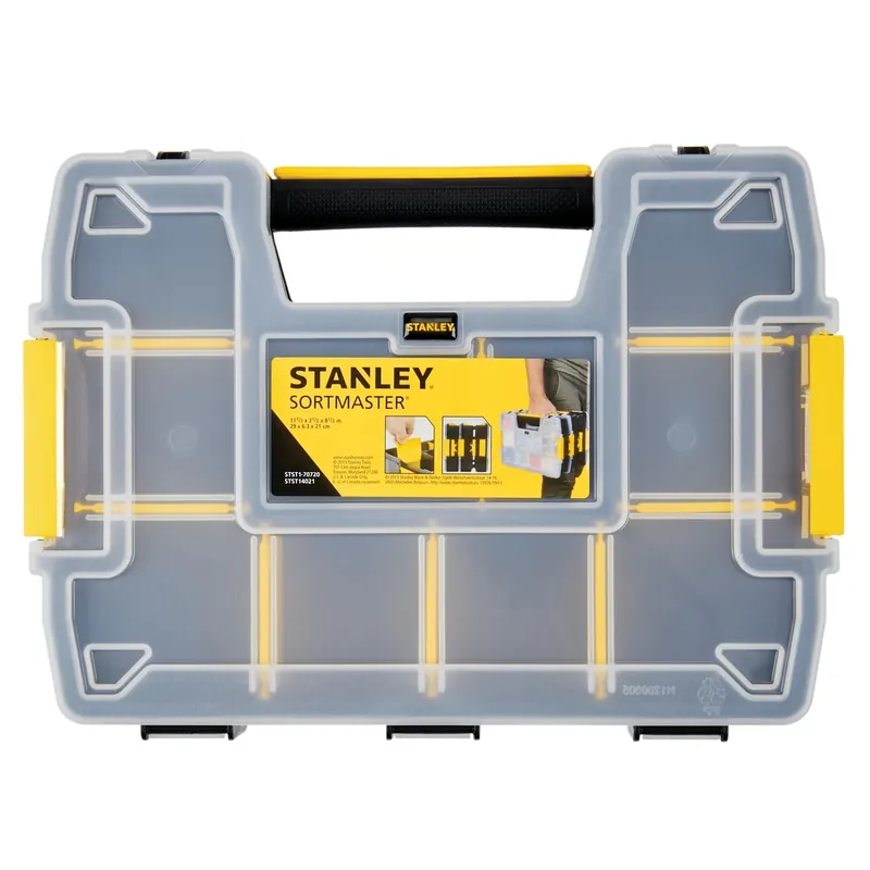 Sortmaster 8.5 In. W X 2.9 In. H Plastic Storage Organizer With 8 Compartments