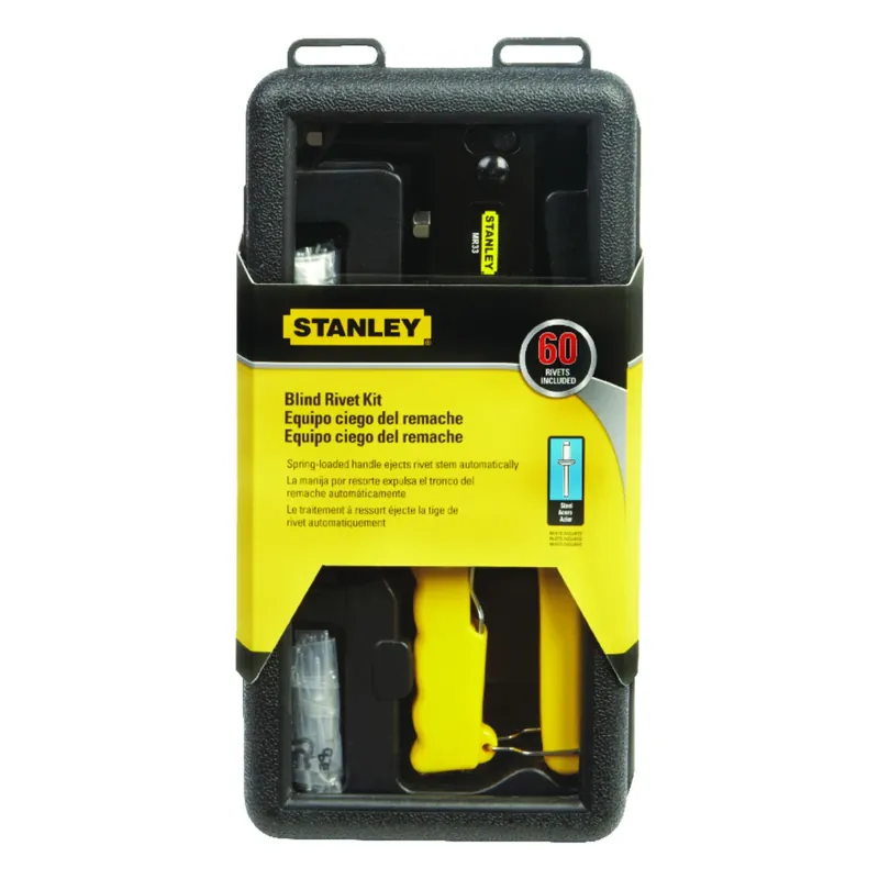STANLEY Steel Blind Rivet Tool Kit Yellow 60 Pc