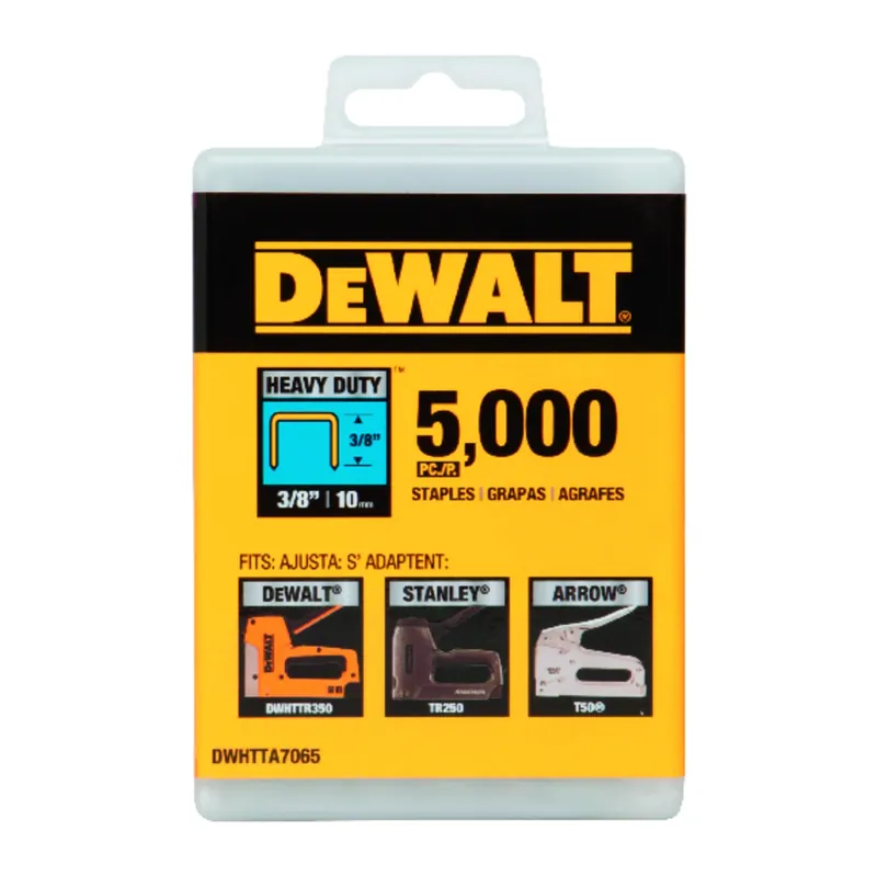 DeWalt T50 3/8 In. L 20 Ga. Narrow Crown Heavy Duty Staples 5000 Pk