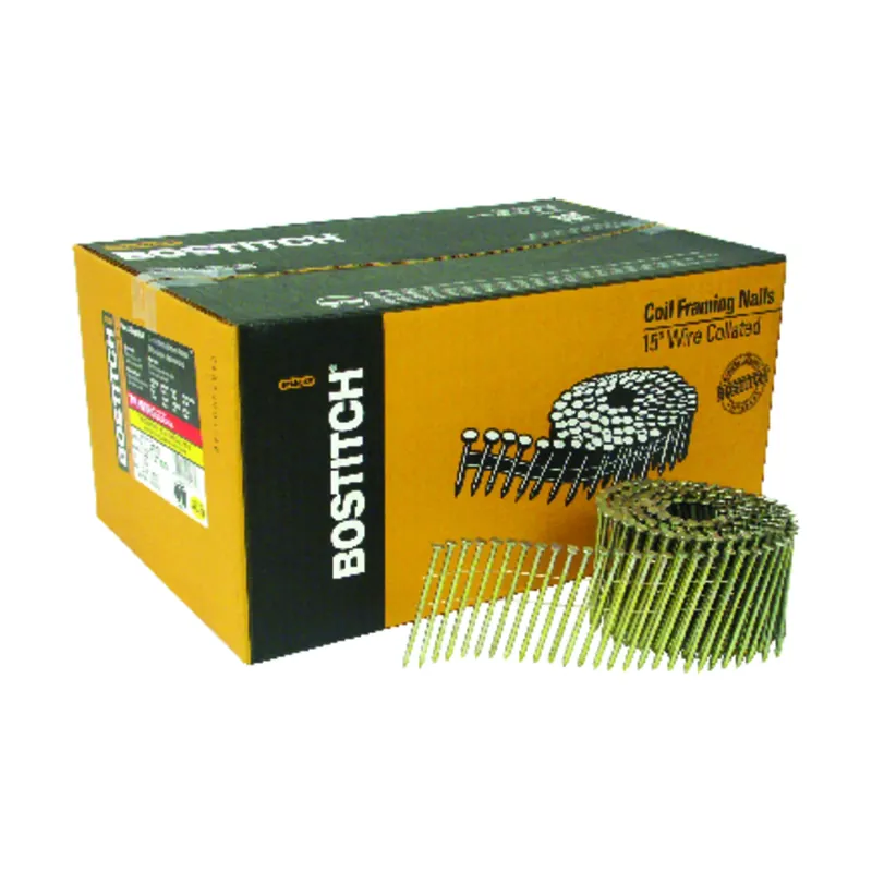 Bostitch 3 In. L X 11 Ga. Angled Coil Galvanized Framing Nails 15 Deg 2700 Pk