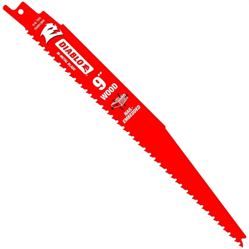 Diablo Demo Demon 9 In. Bi-Metal Variable Tooth Reciprocating Saw Blade 4/6 TPI 2 Pk
