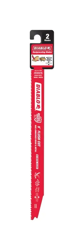 Diablo 9 In. Bi-Metal Variable Tooth Reciprocating Saw Blade 10/14 TPI 2 Pk