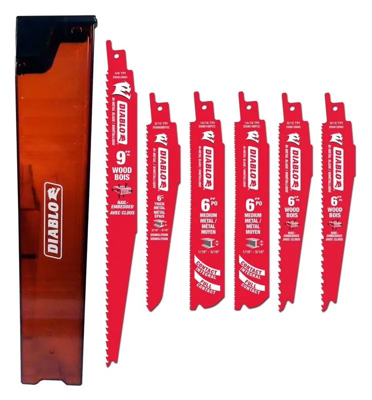 6 Piece Recip Blade Set
