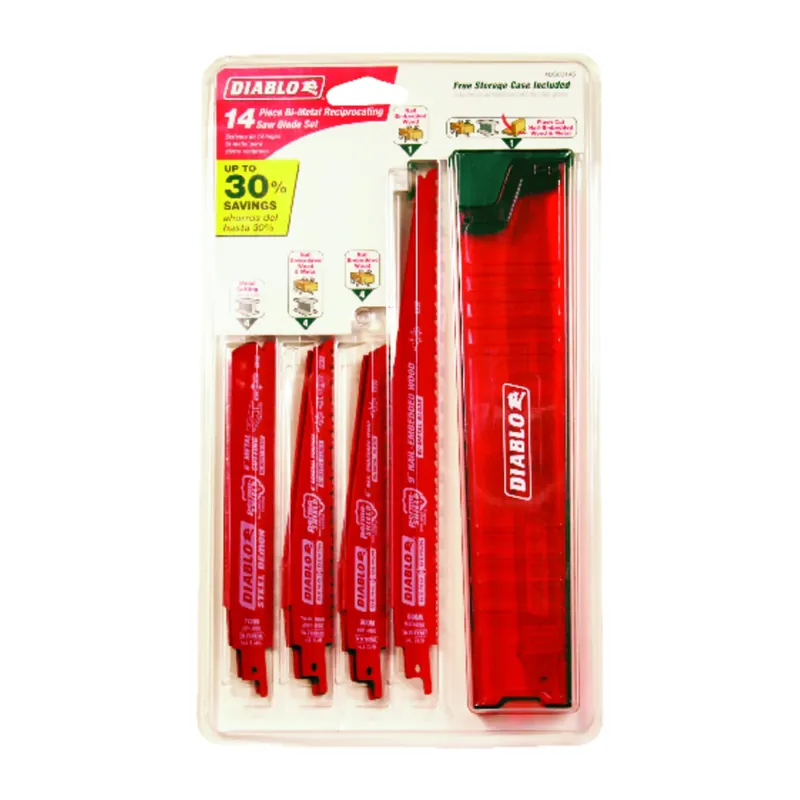 Reciprocating Blade Set, Steel & Demolition, 14-Pc.