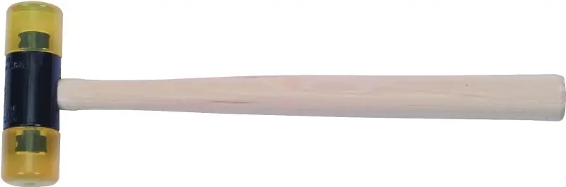 Soft Face Plastic Hammer, Wood Handle, 8 Oz.