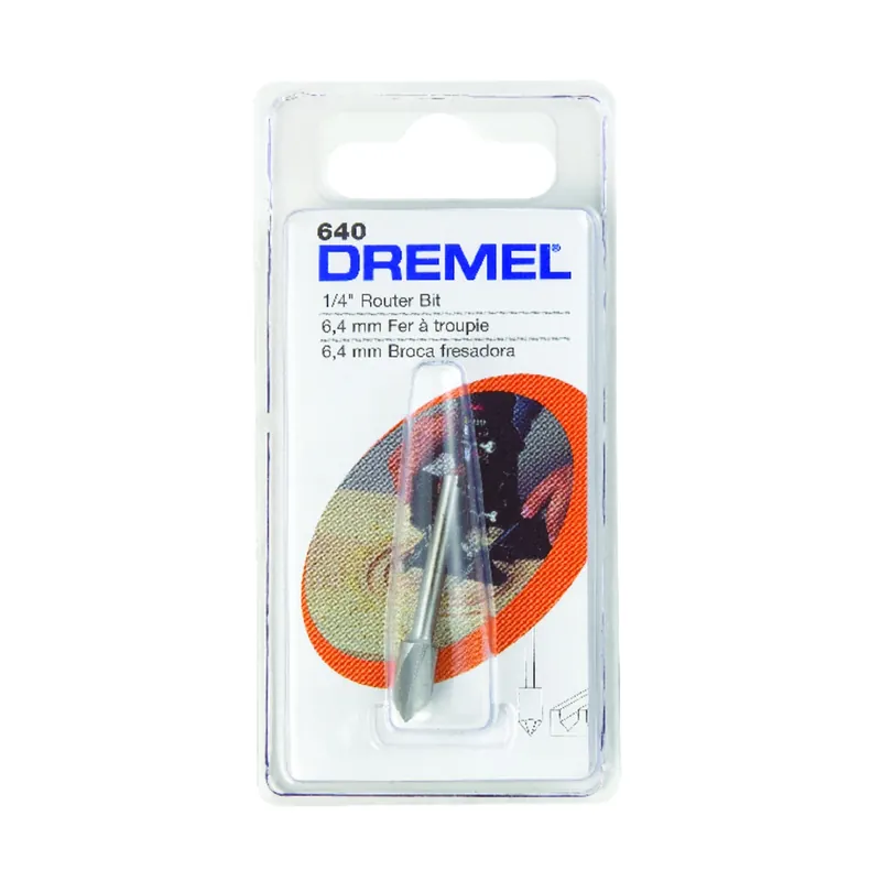 Dremel 1/4 In. X 1-1/2 In. L High Speed Steel High Speed Router Bit 1 Pk