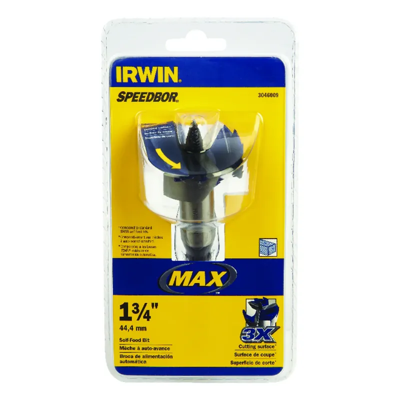 Speedbor Max Self-Feed Wood Drill Bit, 1-3/4 In.