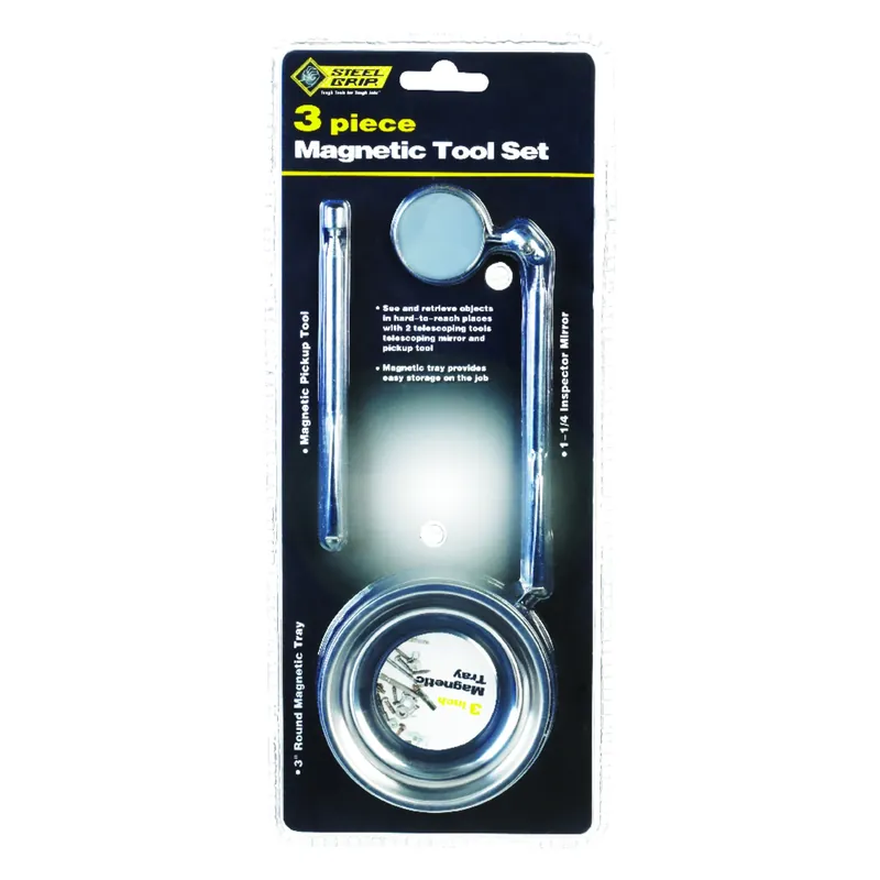 Silver Magnetic Tool Set 3 Piece With 1 Lb. Pull Capacity
