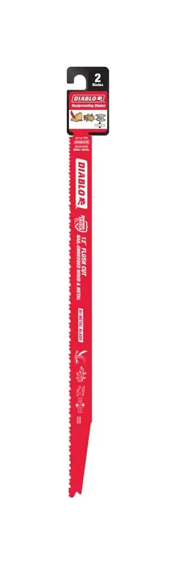 Diablo 12 In. Bi-Metal Reciprocating Saw Blade 10/14 TPI 2 Pk