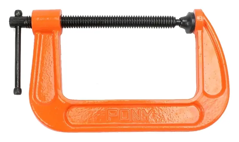C-Clamp, Orange Casting, 5-In.