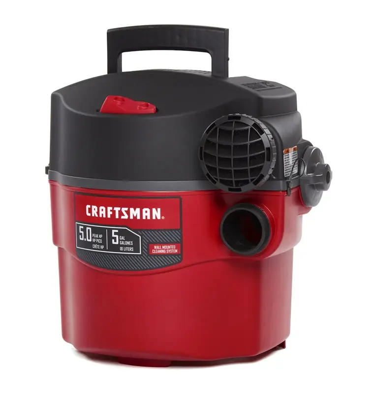 5 Gallon Corded Wet/dry Vacuum 5 Amps 120 Volts 5 Peak Horsepower
