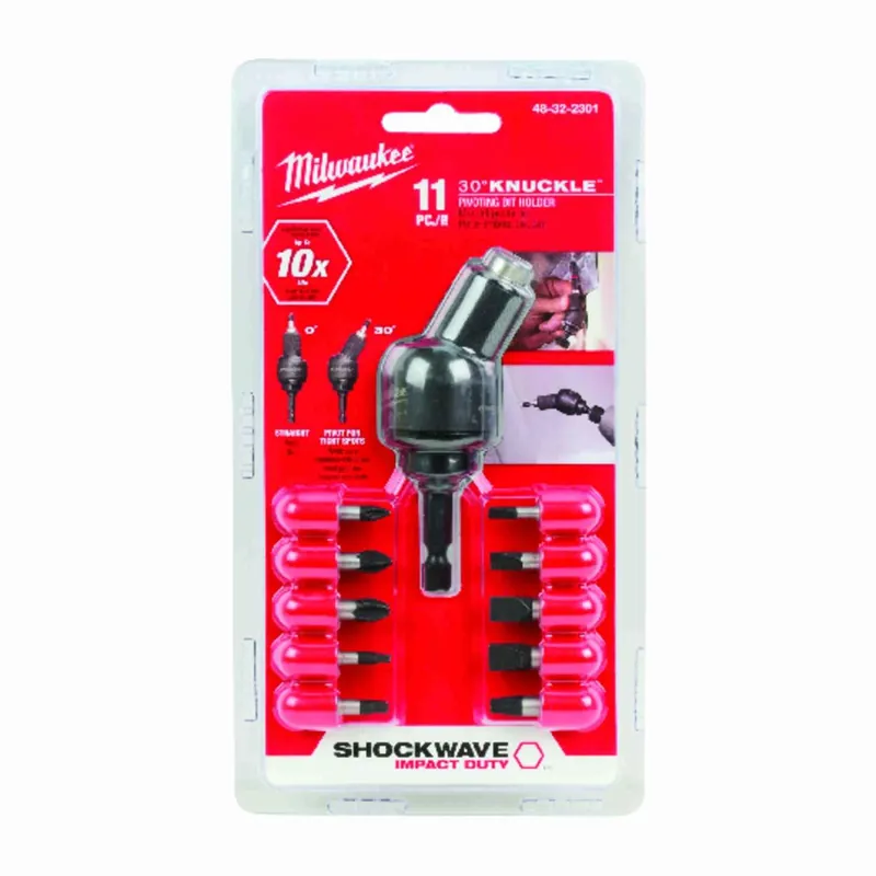 Milwaukee Shockwave Assorted 1 In. L Elbow Screwdriver Bit Set Steel 11 Pc
