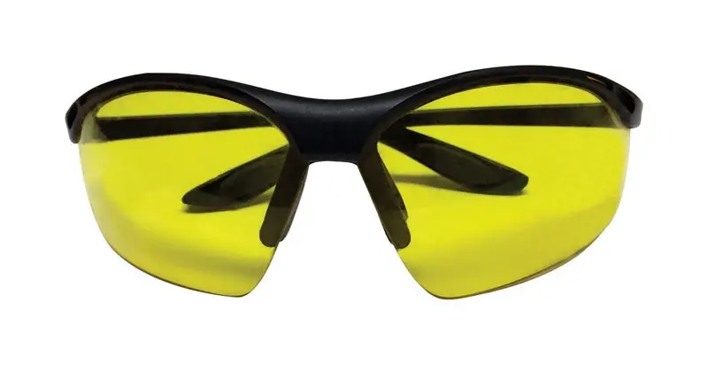 Bi-focal Safety Readers With Yellow Lens And Black Frame - Model Safamst