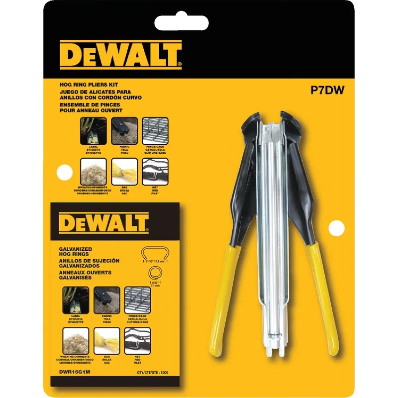 DeWalt 10-7/16 In. Steel Hog Ring Pliers