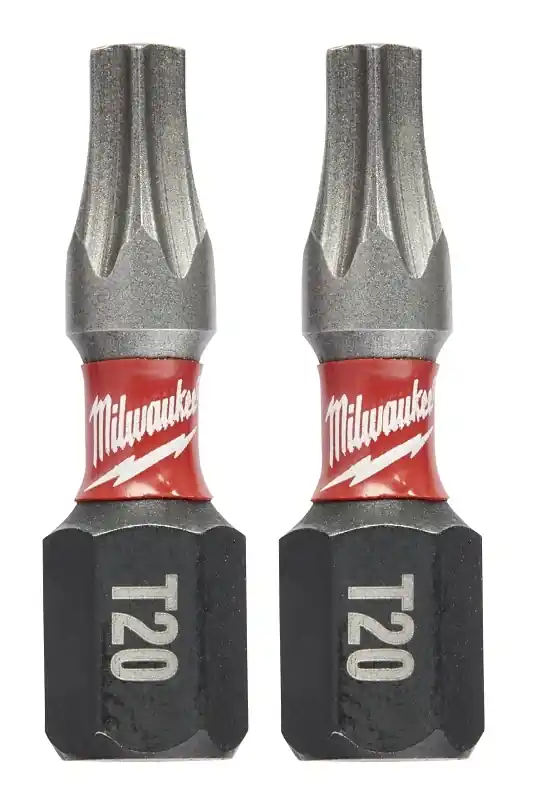 Milwaukee Shockwave Torx T20 X 1 In. L Insert Bit Steel 2 Pk