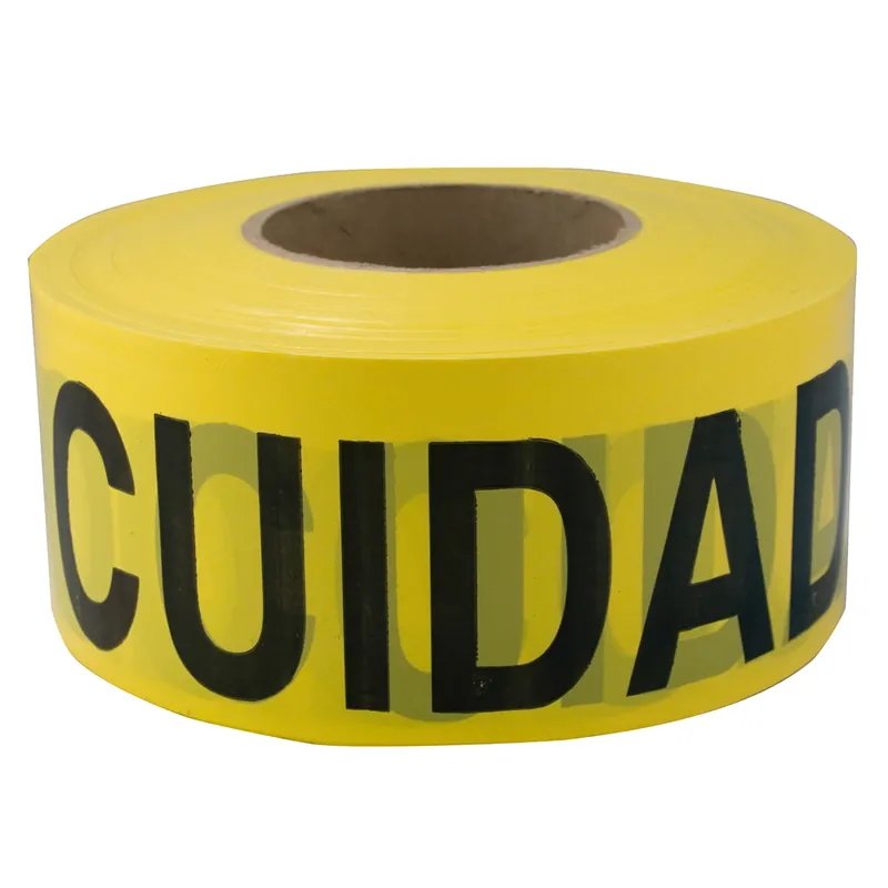 Caution Cuidado Biligual Barricade Tape, 3 In. X 1,000 Ft.