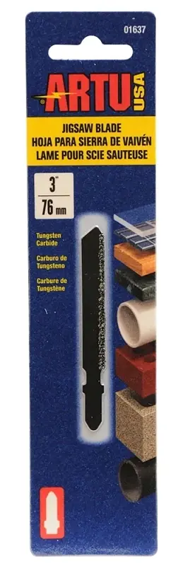 ARTU 3 In. Tungsten Carbide T-Shank Jig Saw Blade Assorted TPI 1 Pk