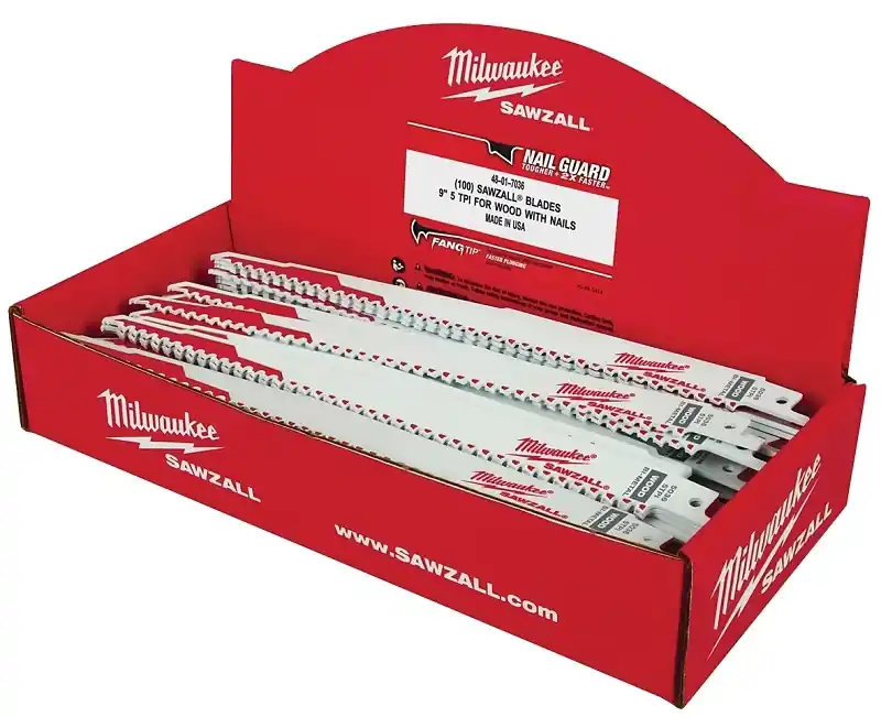 Milwaukee Sawzall 9 In. Bi-Metal Thin Kerf Reciprocating Saw Blade 5 TPI 1 Pk