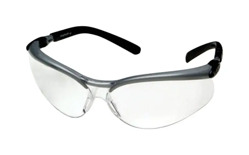 Bx Anti-fog Safety Glasses Clear Lens Black/silver Frame Adjustable Fit