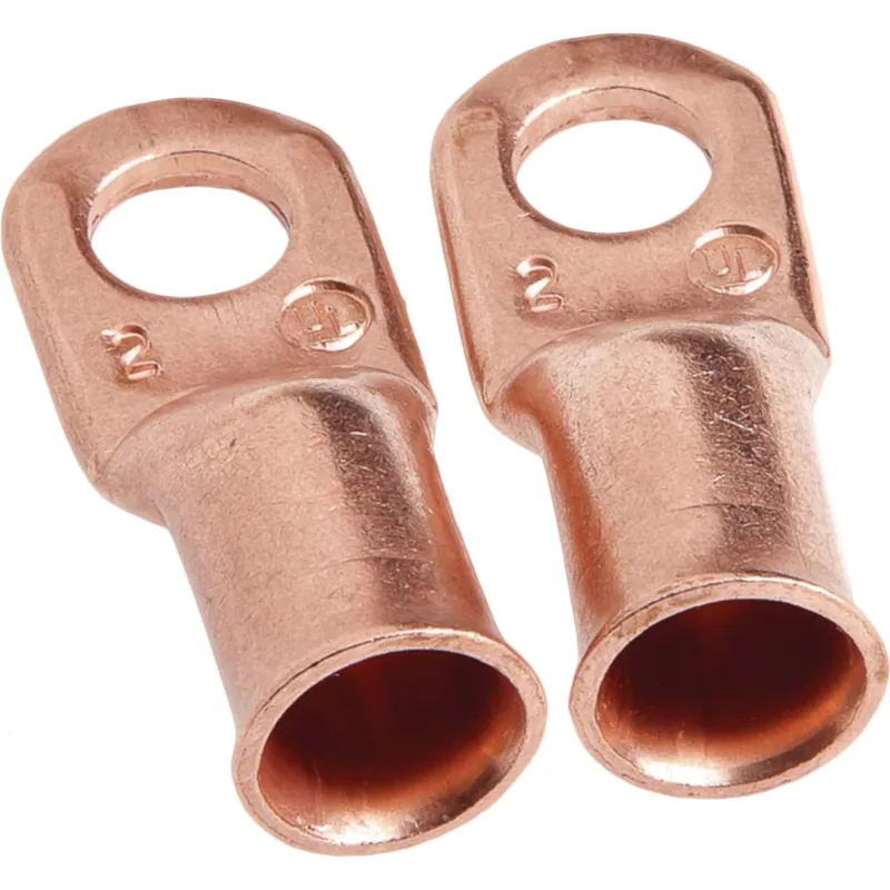 Forney 2 In. L X 1.88 In. W Welding Cable Lug Copper 2 Pc