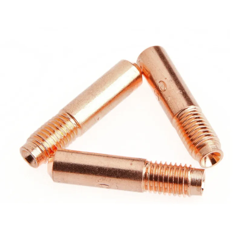 Forney 1 In. L MIG Contact Tip Copper 3 Pc