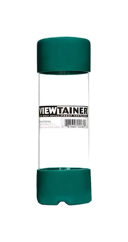 Viewtainer 2 In. W X 6 In. H Slit Top Container Plastic Green